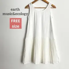 earth music&ecology ノースリーブ チュニック ホワイトのサムネイル