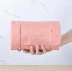 【値下げ】在庫限り　トラベルポーチ　大容量　ピンク　旅行　プレゼント　可愛い