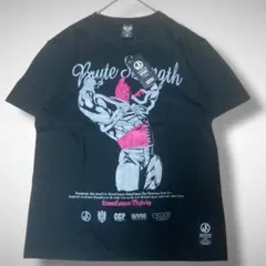 【未使用タグ付き】CCPキン肉マンビッグボディ Tシャツ　アニメ　漫画　L 黒