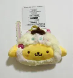 ポムポムプリン 　カラフルポップモンスター　サンリオ　ミニポーチ　カラビナ