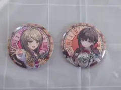 100均コラボ　ニューダンガンロンパV3 BIG缶バッジ 赤松楓 春川魔姫セット