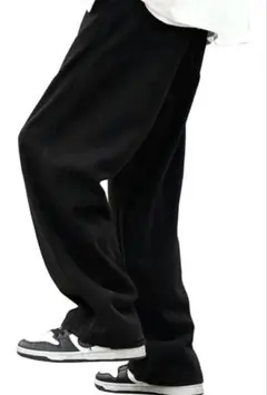 eternal cycle デニムパンツ ワイドデニム ジーンズ ブラック