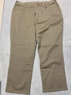 新品 ベージュ 裏フリースパンツ4L