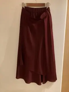 GALLARDAGALANTE ガリャルダガランテ　巻きスカート風ロングスカート