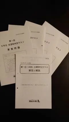 2026年最新】志望校判定テスト5年 四谷大塚の人気アイテム - メルカリ