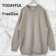 TODAYFUL トゥデイフル クルーネック オーバーサイズ ニット セーター