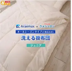 Araemax　ジュニア布団　洗える布団2枚合わせ