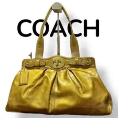 極美品✨COACH コーチ ショルダーバッグ がま口 希少 保存袋付 Y2K