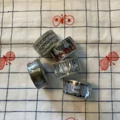 miffy クリアマスキングテープ マステ　ミッフィー　5個セット