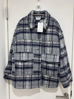 チャオパニックティピー　チェック柄ジャケット ネイビー系 ONEサイズ