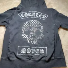 Strange Heaven　スカルデザイン 黒パーカー