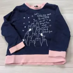 猫デザイン スウェットトレーナー 100