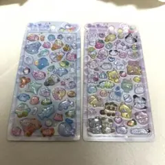 海外公式品 うるちゅるポップシール【2枚セット】 アニマル/海の生き物
