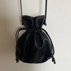 レザー 巾着カバン