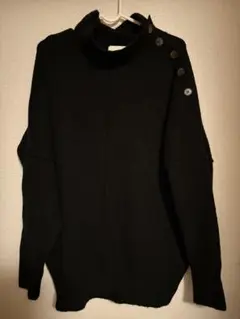 ニット　タートルネック　オシャレウォーカー　黒　n’Or 冬 セーター 長袖