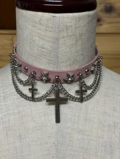 ピンク　チョーカー