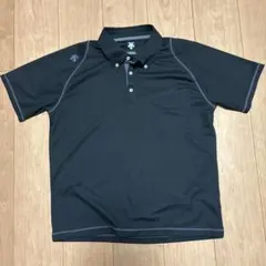 DESCENTE メンズ ポロシャツ ブラック