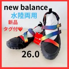 新品タグ付❣️ ニューバランス アクアシューズ 水陸両用 サンダル 黒 ベルトのサムネイル