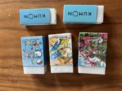 KUMON ポケモン スプラトゥーン 消しゴム 4個セット