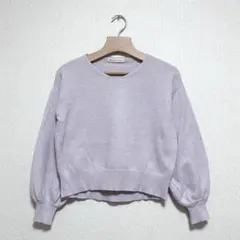 【MAJESTIC LEGON】Vネックニット パフスリーブ ライトパープル Mのサムネイル