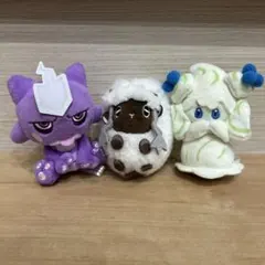 ポケモンセンター限定　プチぬいぐるみ　エレズン　ウールー　マホイップ