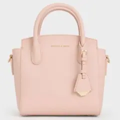 CHARLES & KEITH ピンク ハンドバッグ