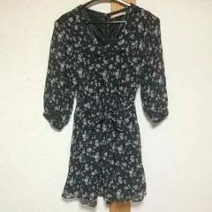 dazzlin＊花柄シフォンワンピ♡イング ページボーイ ヘザー マジェ好きにも