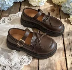 キッズローファー茶色19.5cm