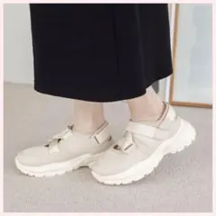 使用少♡【studio CLIP♡】柔らか厚底スニーカー♡ベージュ♡LARGE♡