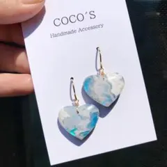 1点もの♡14kgf￼￼ オーロラプルームアゲートピアス - メルカリ