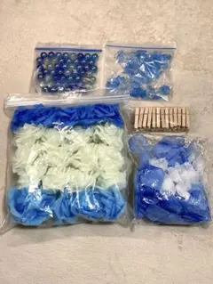 ウェルカムスペース装飾品セット　青　結婚式