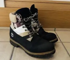 ダ*イ様 Timberland ワークブーツ 黒/カモフラージュ 28cm