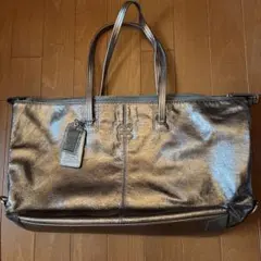 COACH メタリック トートバッグ