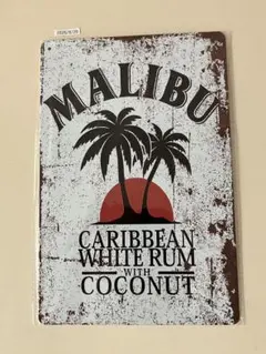MALIBU マリブ ブリキ看板 インテリア
