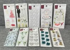 MIDORI ペーパークラフトシール ウェディングシリーズセット① 未使用未開封
