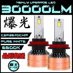 ◆爆光 LEDヘッドライト H8 H9 H11 兼用 T10付き◆H4 HB3有のサムネイル