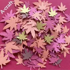 クラフトパンチ ミニクラフト ハンドメイド 秋 紅葉 アルバム ランダムもみじ①