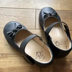 フォーマルシューズ ブラック リボン付き