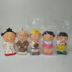 サザエさん ソフビ貯金箱 5体セット 当時物のサムネイル