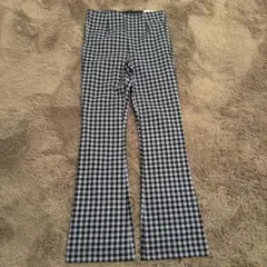 ZARA ハイライズ レギング S チェック柄