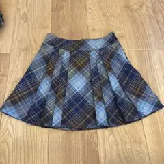 コムサ　チェック柄プリーツスカート 150cmのサムネイル