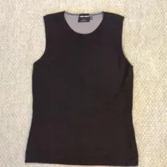 GIORGIO ARMANI カシミヤ ノースリーブ ニット 38　ブラックのサムネイル