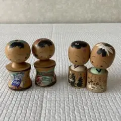福島ひろえ創作こけし 仲よし3点 - メルカリ