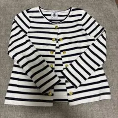 PETIT BATEAU 金ボタン付きカーディガン 3ans 95cm