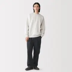 撥水ナイロンワークストレートパンツ 黒 XL 無印良品