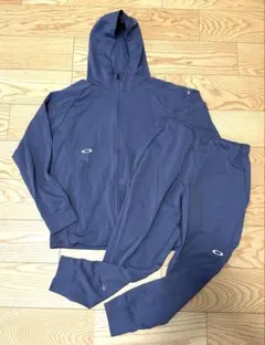 OAKLEY ジャージ上下セット ネイビー Lサイズ