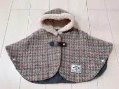 ★DORACO FIRST★ フリースチェックポンチョ★