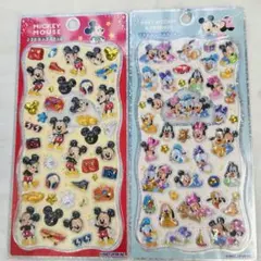 ミッキー＆フレンズ ミッキー　プチドロップステッカー ２点セット(正規品)