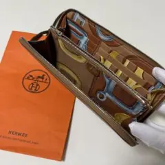 ！値下げ中！エルメス アザップロング シルクイン 長財布 ラウンドファスナーのサムネイル