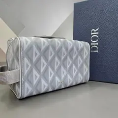 【新品未使用】Dior CDダイヤモンド クラッチバッグ セカンドバッグ グレーのサムネイル